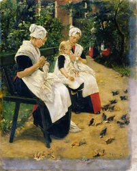 Amsterdamer Waisen im Garten, 1885